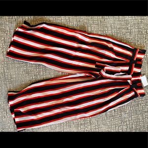 L'Agence Samira Stripe Wide Leg Pant